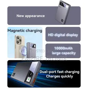 Yesido YP61 PD20W 10000mah Digital Magnetic Power Bank