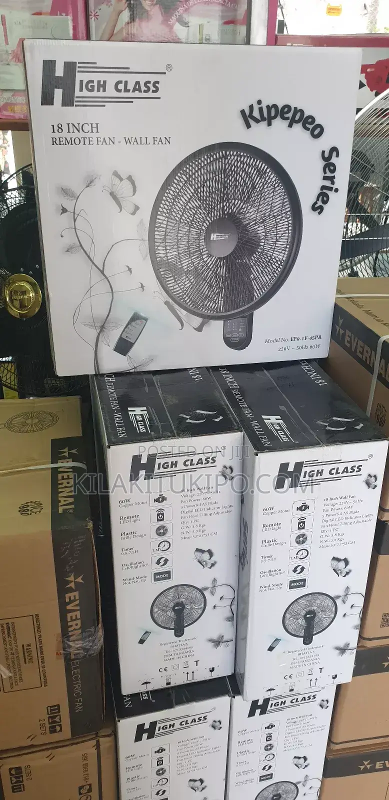 High Class Wall Fan With Remote 18 Inch