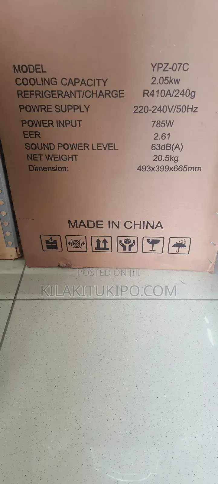 AC Portable 2.05kw Cooling Capacity