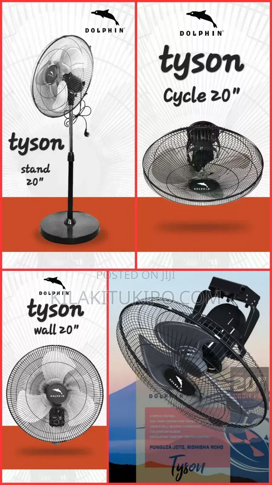 Tyson Floor Standing Fan 20 Size