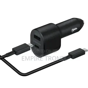 Samsung Super Fast Car Charger (45W+15W) | USB-C And USB-A