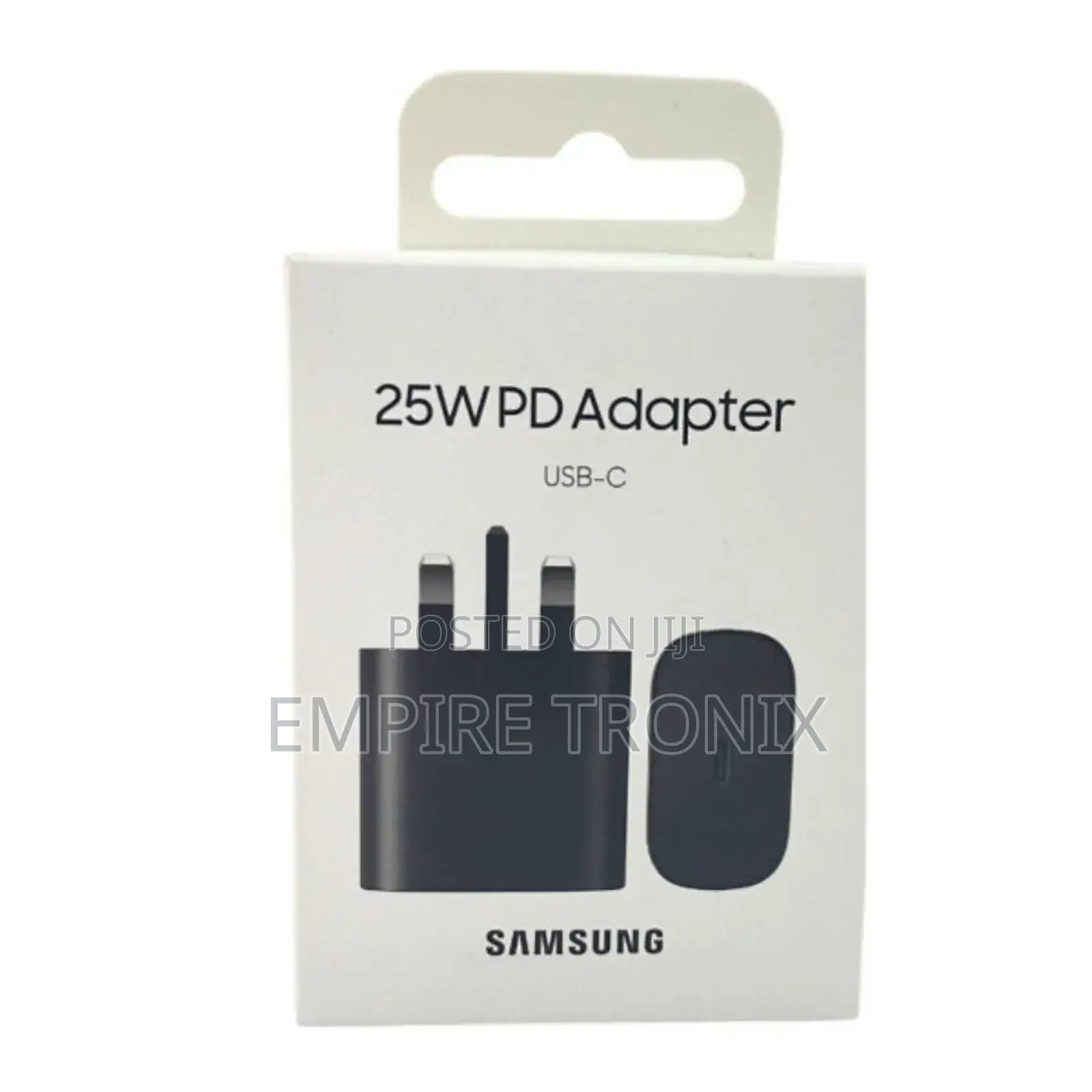 Samsung Fast Charger 25W PD USB-C Adapter 3 Pin- Black