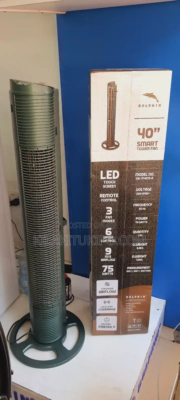 Smart Tower Fan Large Area Coverage