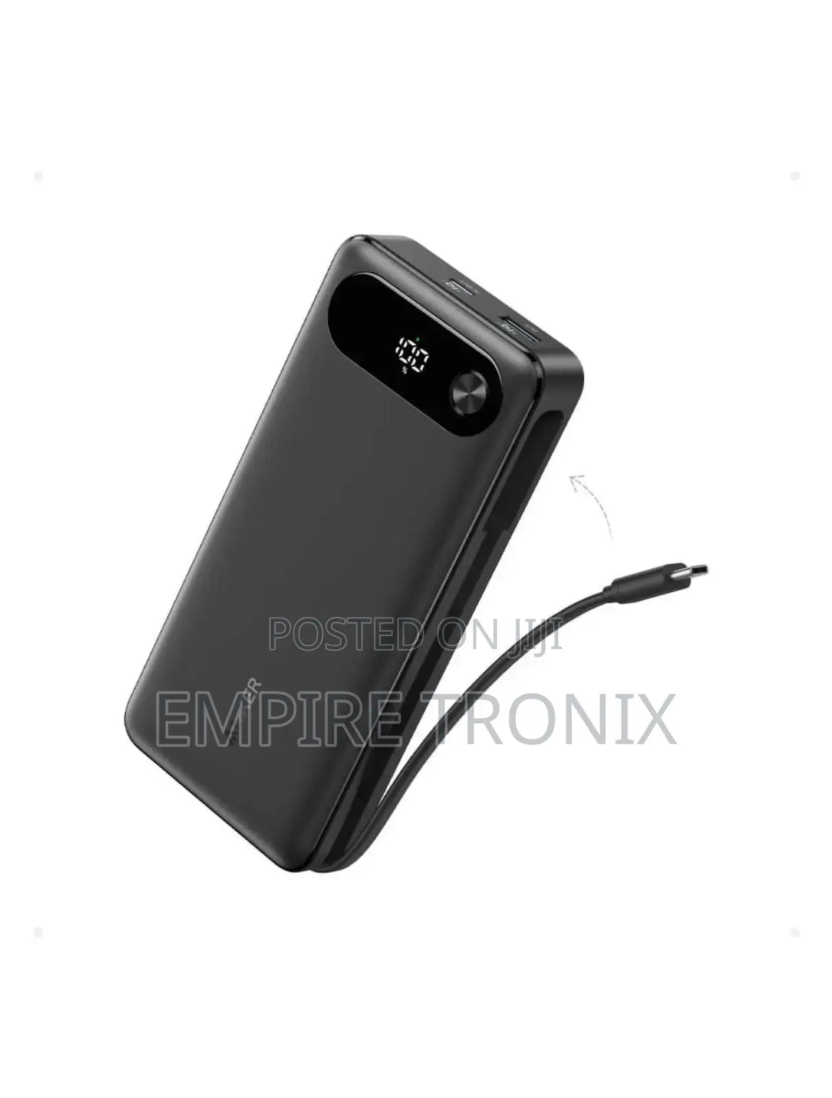 Anker Power Bank, 20,000mah With Built-in USB-C Cable
