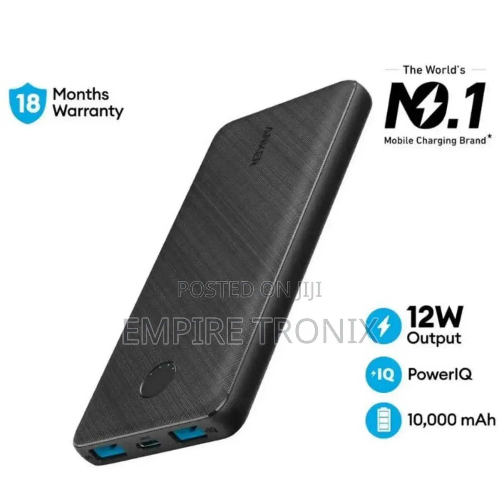 Anker Power Bank Powercore Slim 10000mah Fast Charger