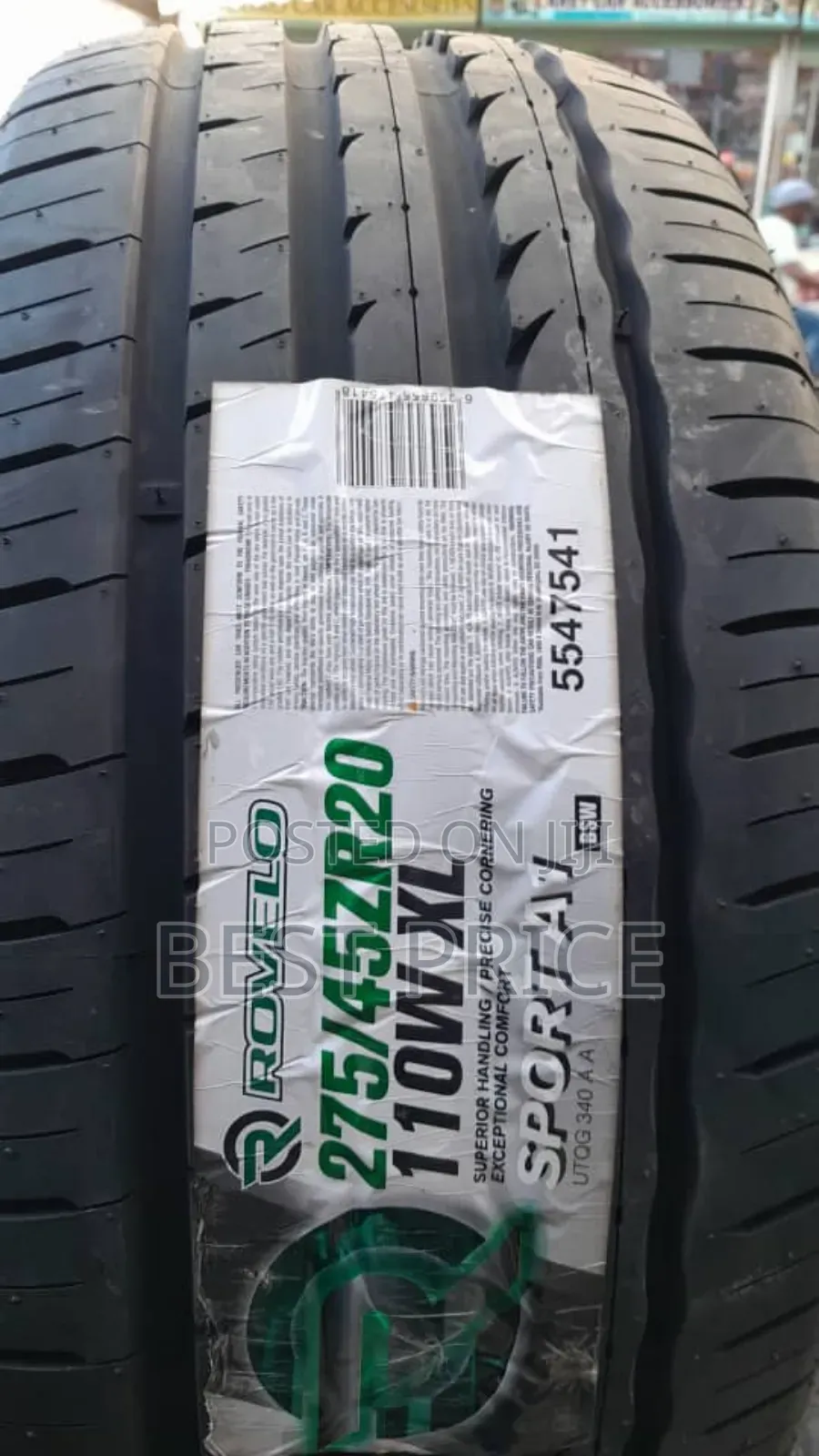 Rovelo Tire 275/45r20 From Cambodia