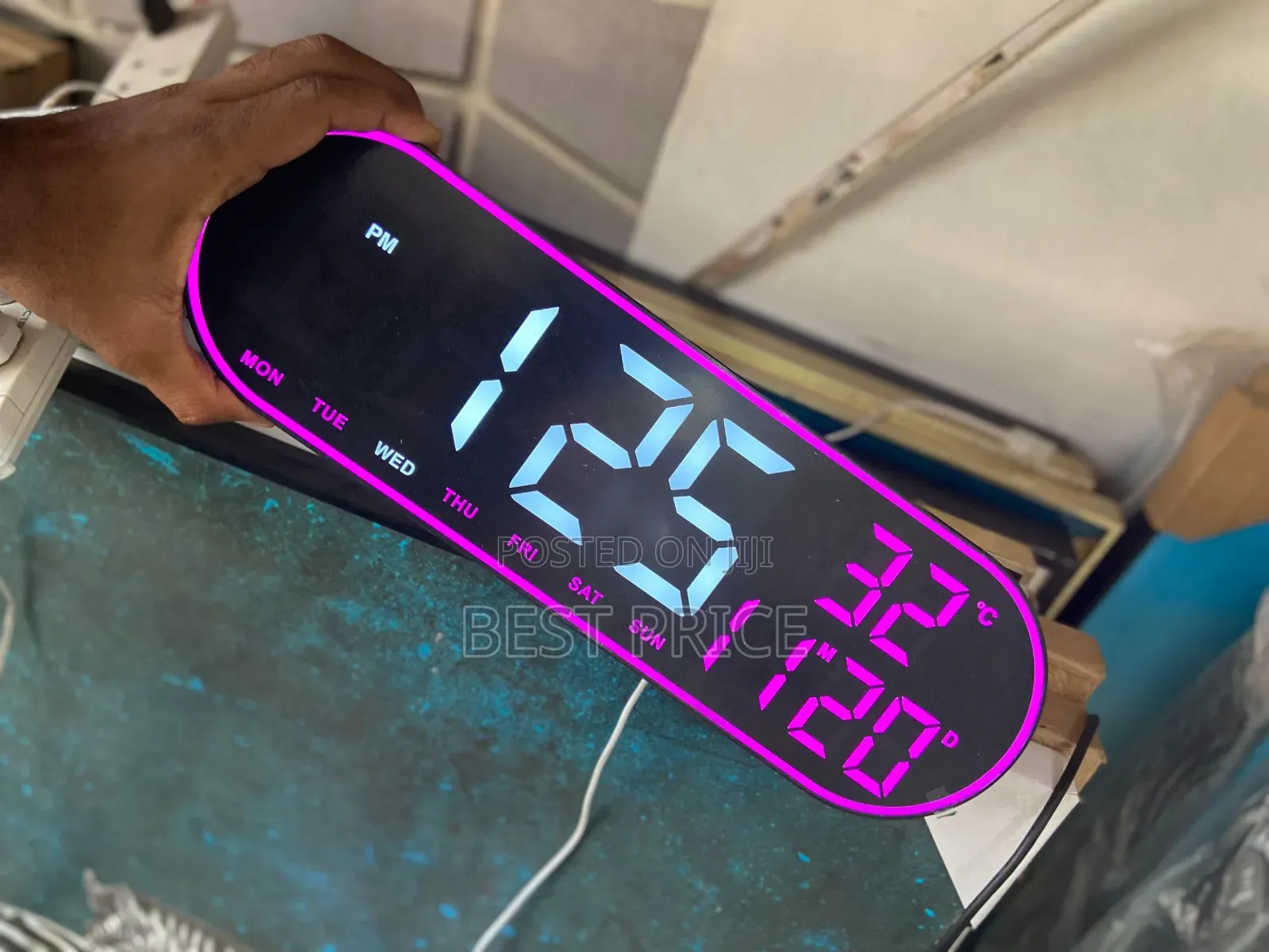 Jepsen Digital Wall Clock Remote Control