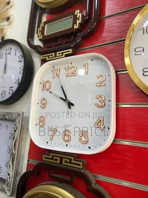 Jepsen Quartz White Square Wall Clock