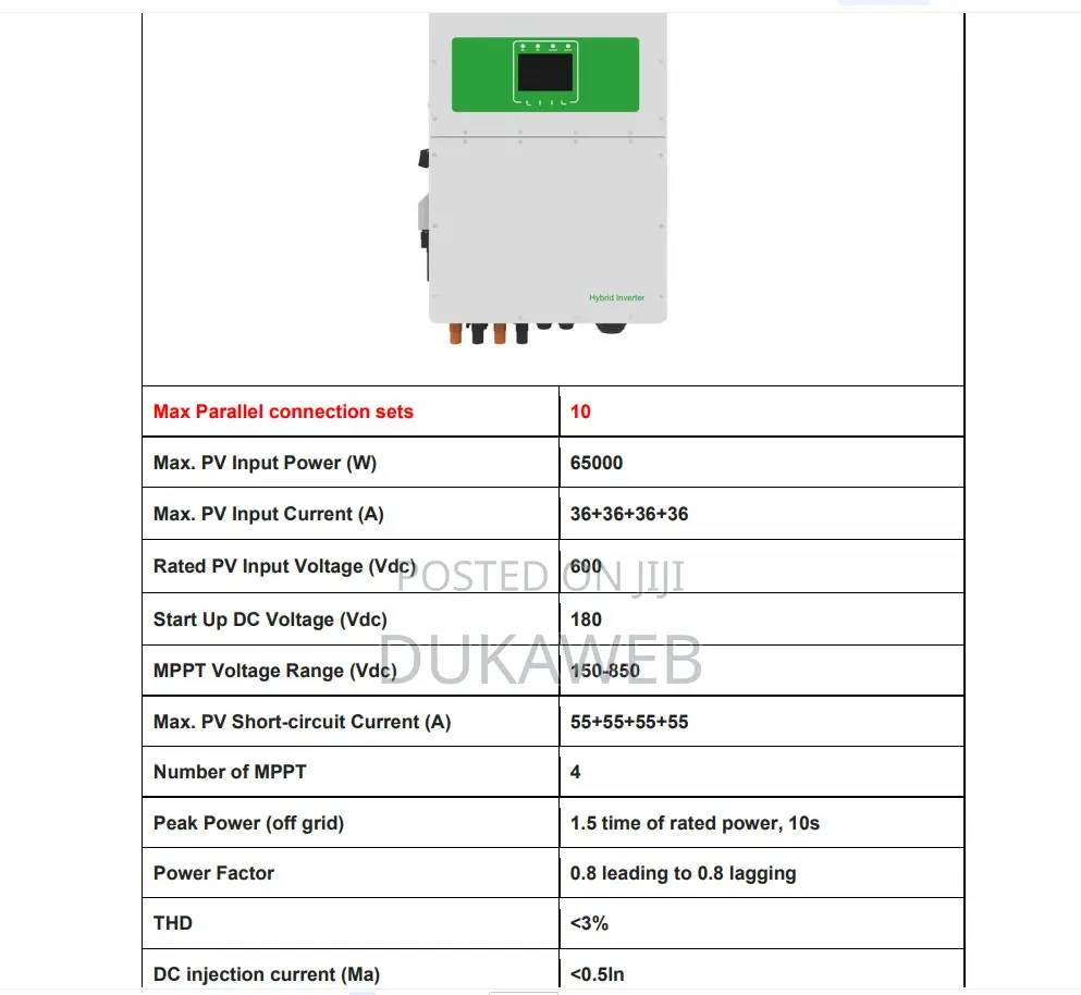 DEYE 50kva 80kwh Solar Generator