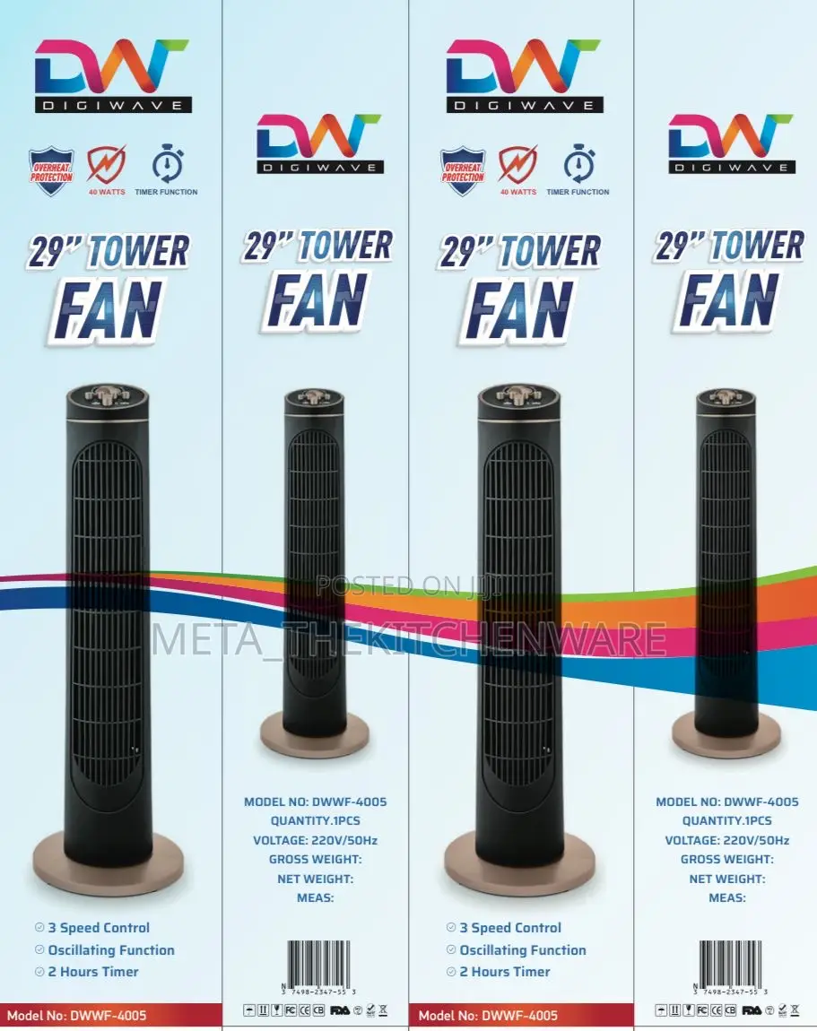 Digiwave Tower Fan 29inch