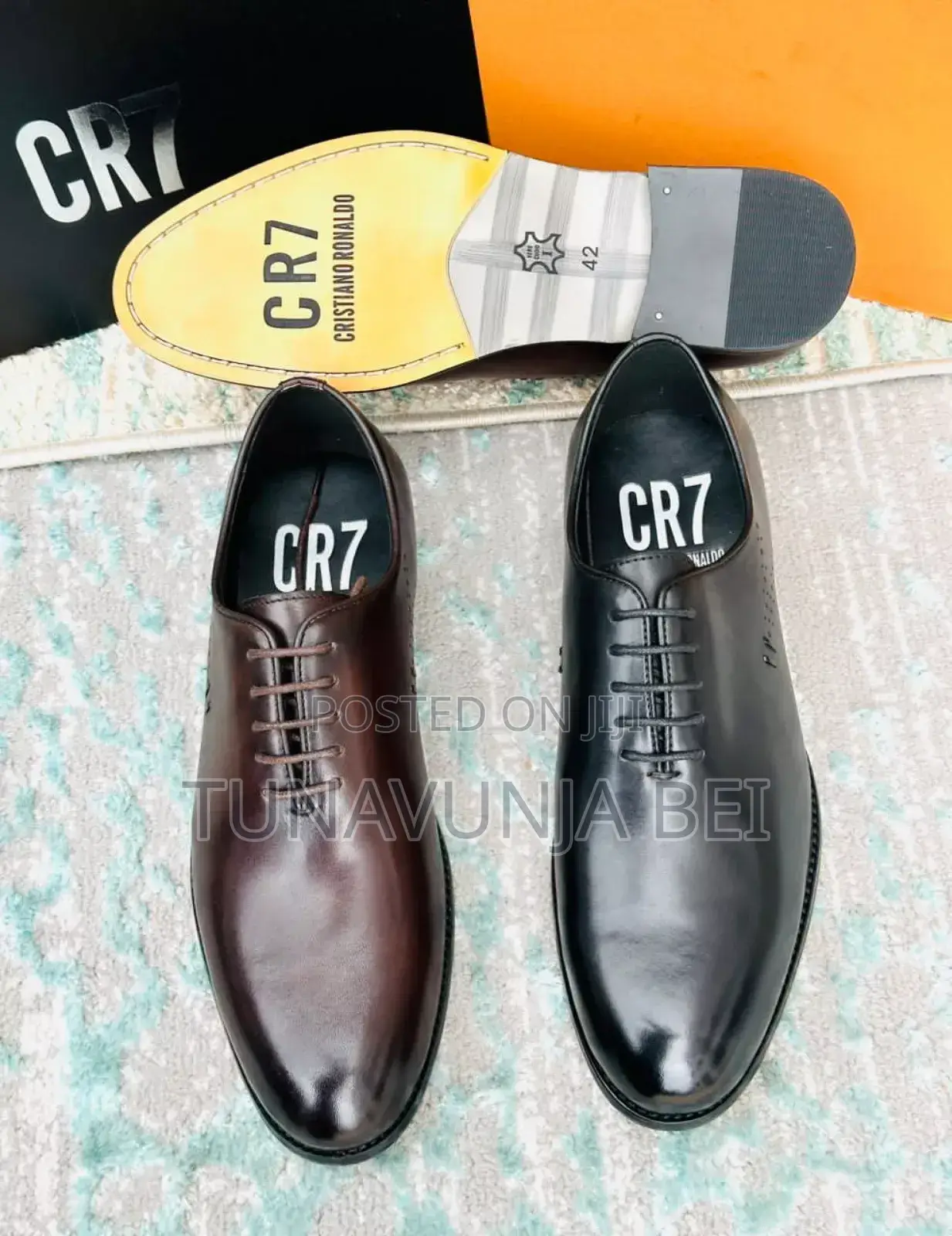 Cr 7 Pure Leather Shoes