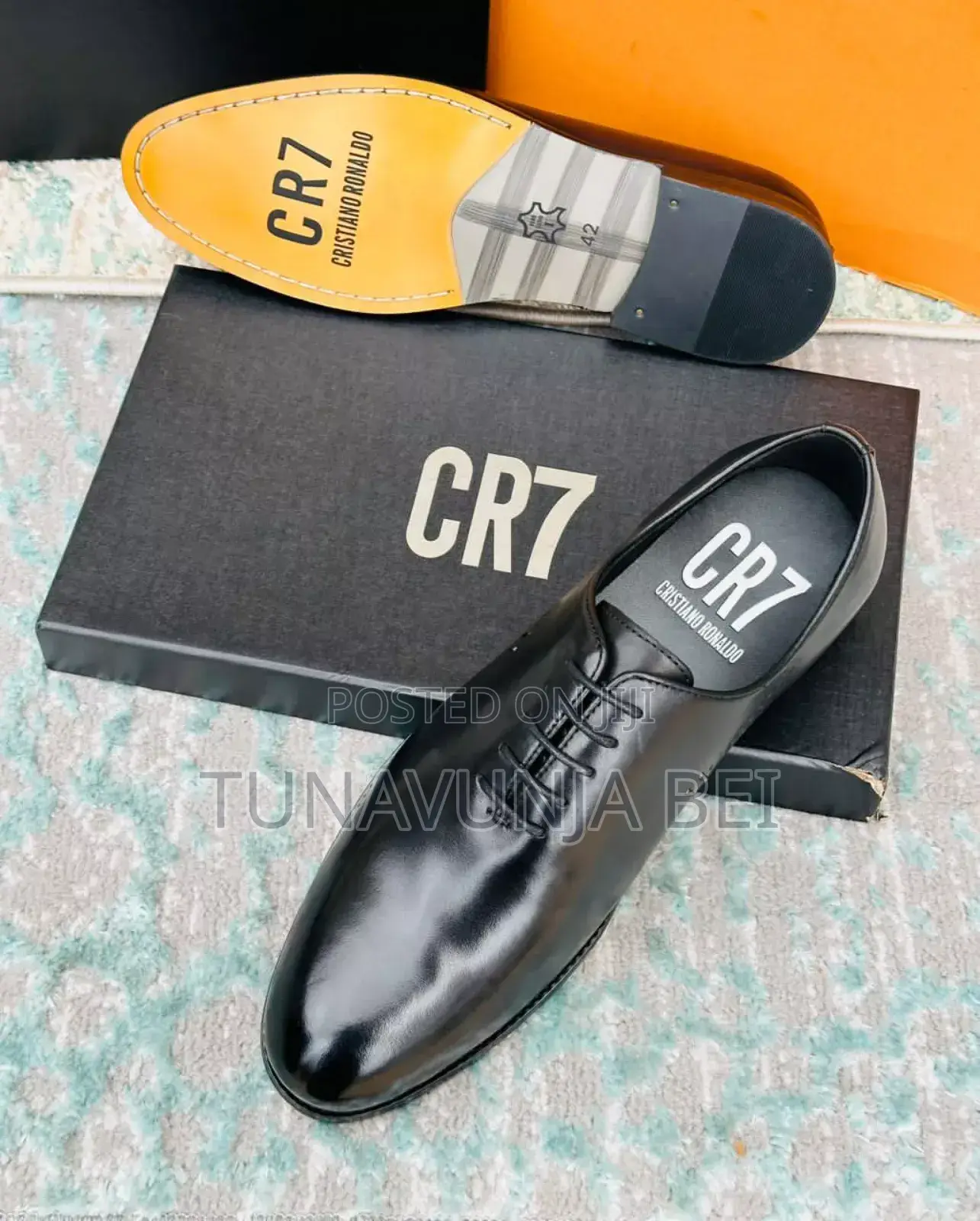 Cr 7 Pure Leather Shoes