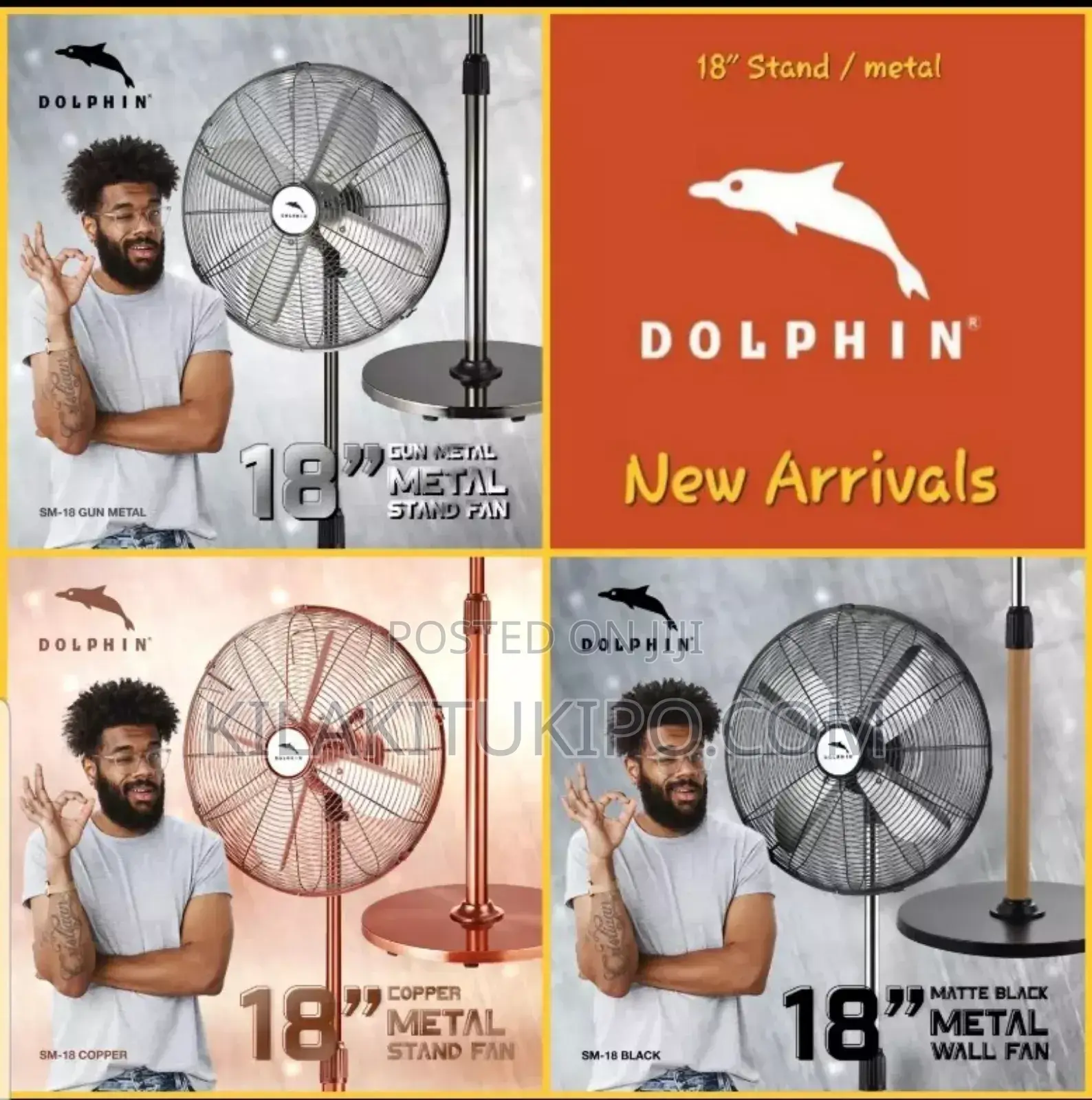 Metal Standing Fan 18 Inch