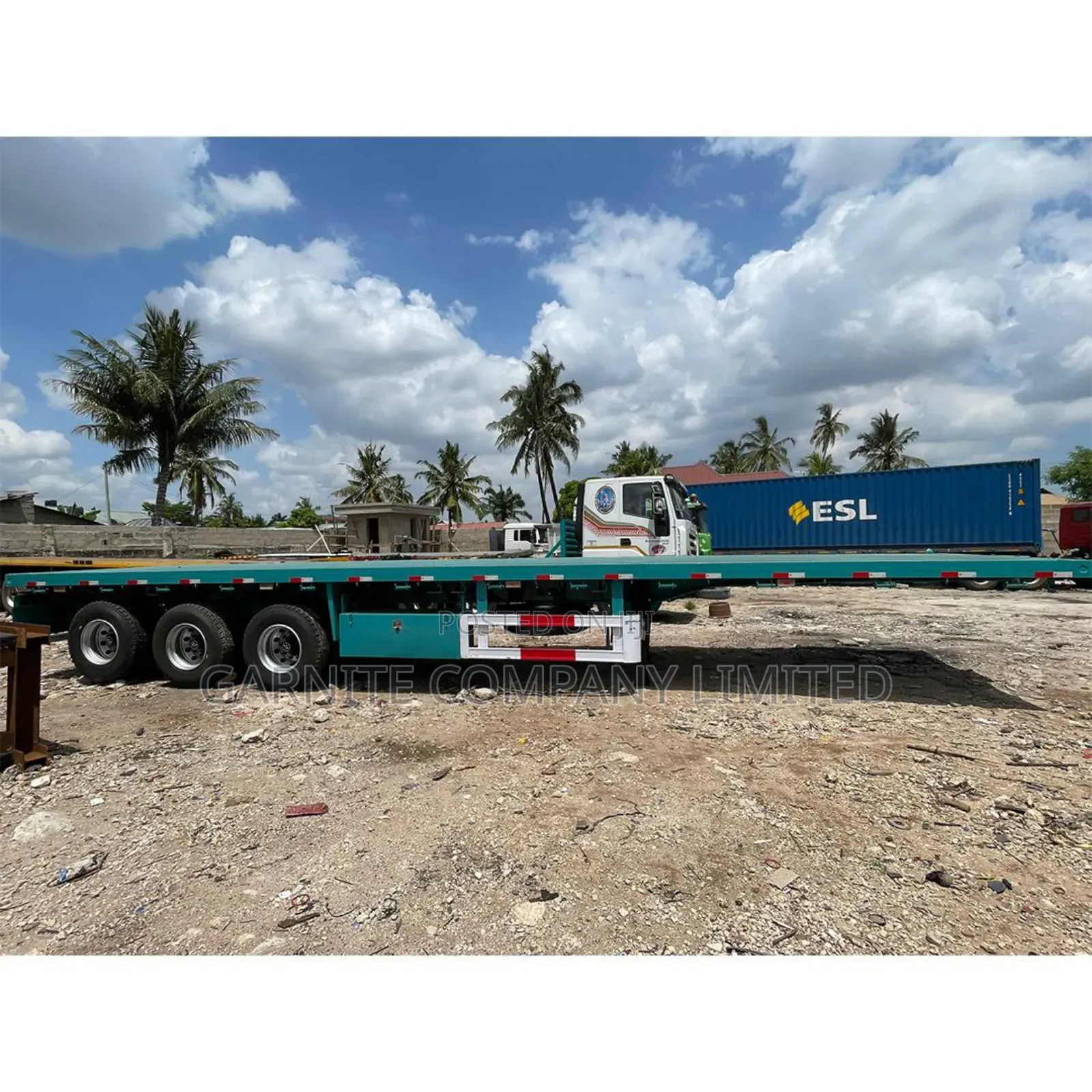 Brand New Flatbed Trailer INAUZWA Ipo Dar Es Salaam.
