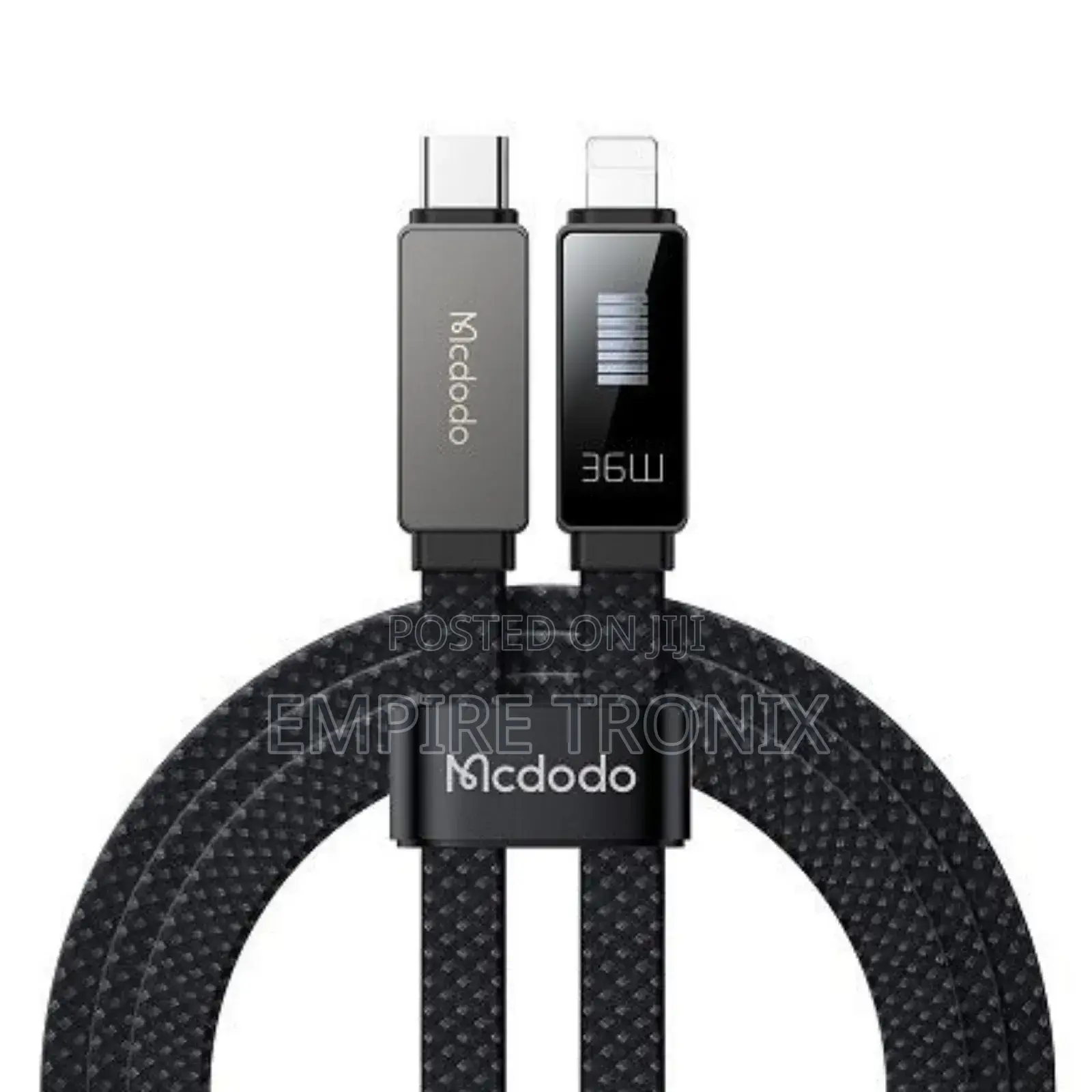 McDodo CA-4960 Type-C to Lightning PD 36W Cable Black 1.2M