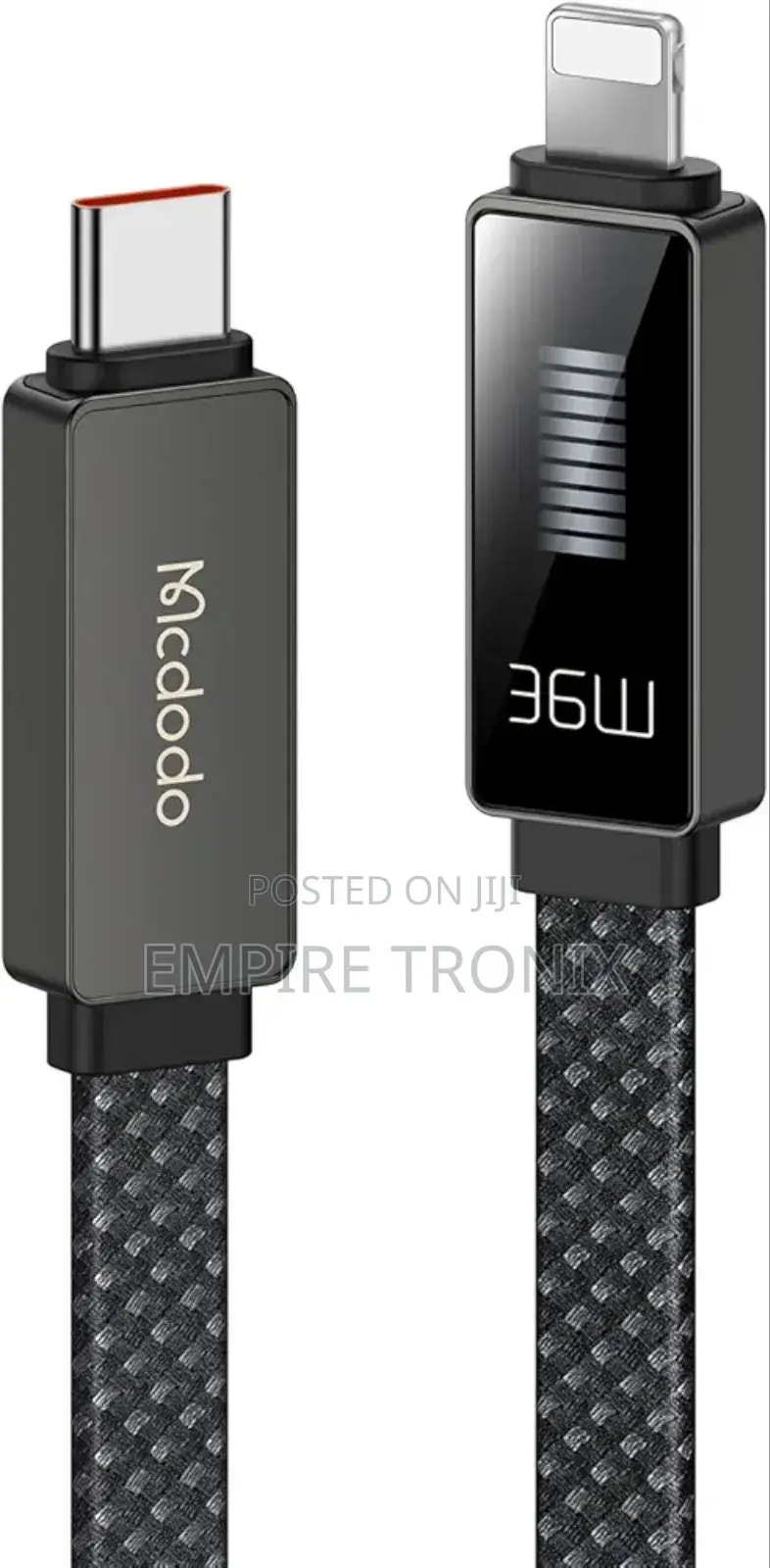McDodo CA-4960 Type-C to Lightning PD 36W Cable Black 1.2M