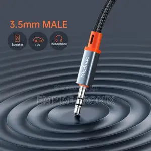 McDodo CA-0890 Lightning to 3.5mm AUX Jack Coil Cable 1.8m