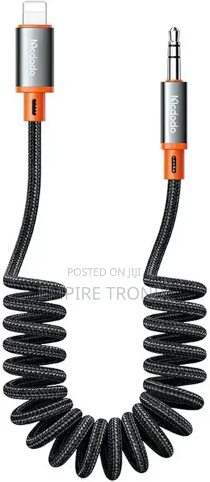 McDodo CA-0890 Lightning to 3.5mm AUX Jack Coil Cable 1.8m