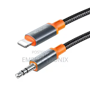 McDodo CA-0890 Lightning to 3.5mm AUX Jack Coil Cable 1.8m