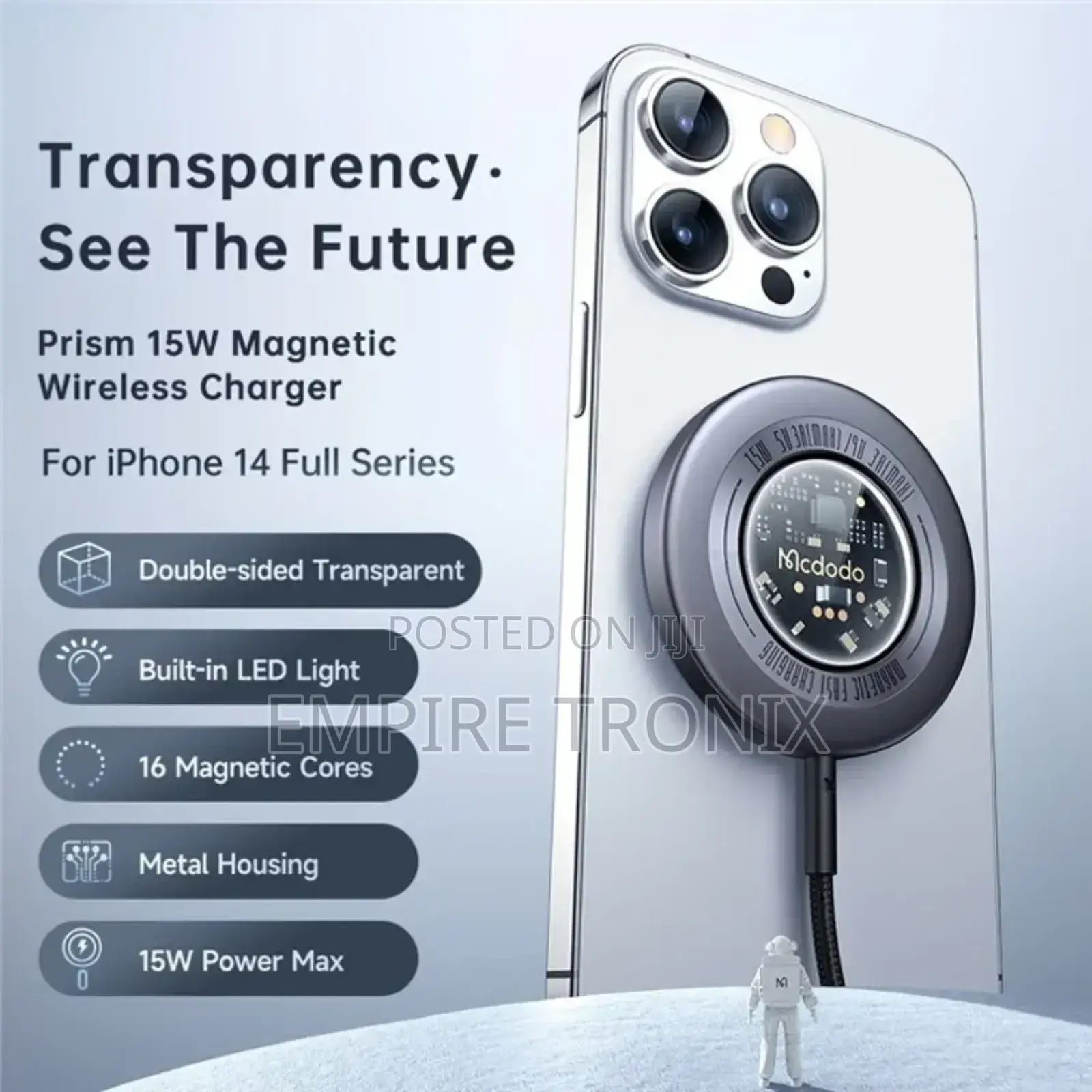 McDodo CH-2330 Magnetic Fast Wireless Charger (15W)