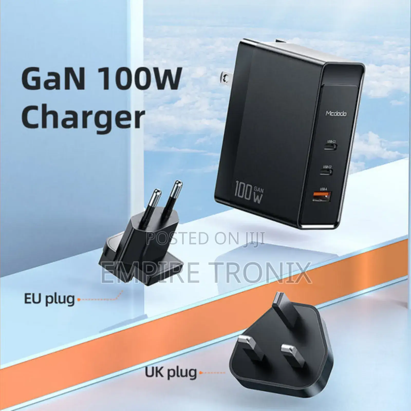 McDodo 100W Gan Universal Fast Charger (2C+1A)