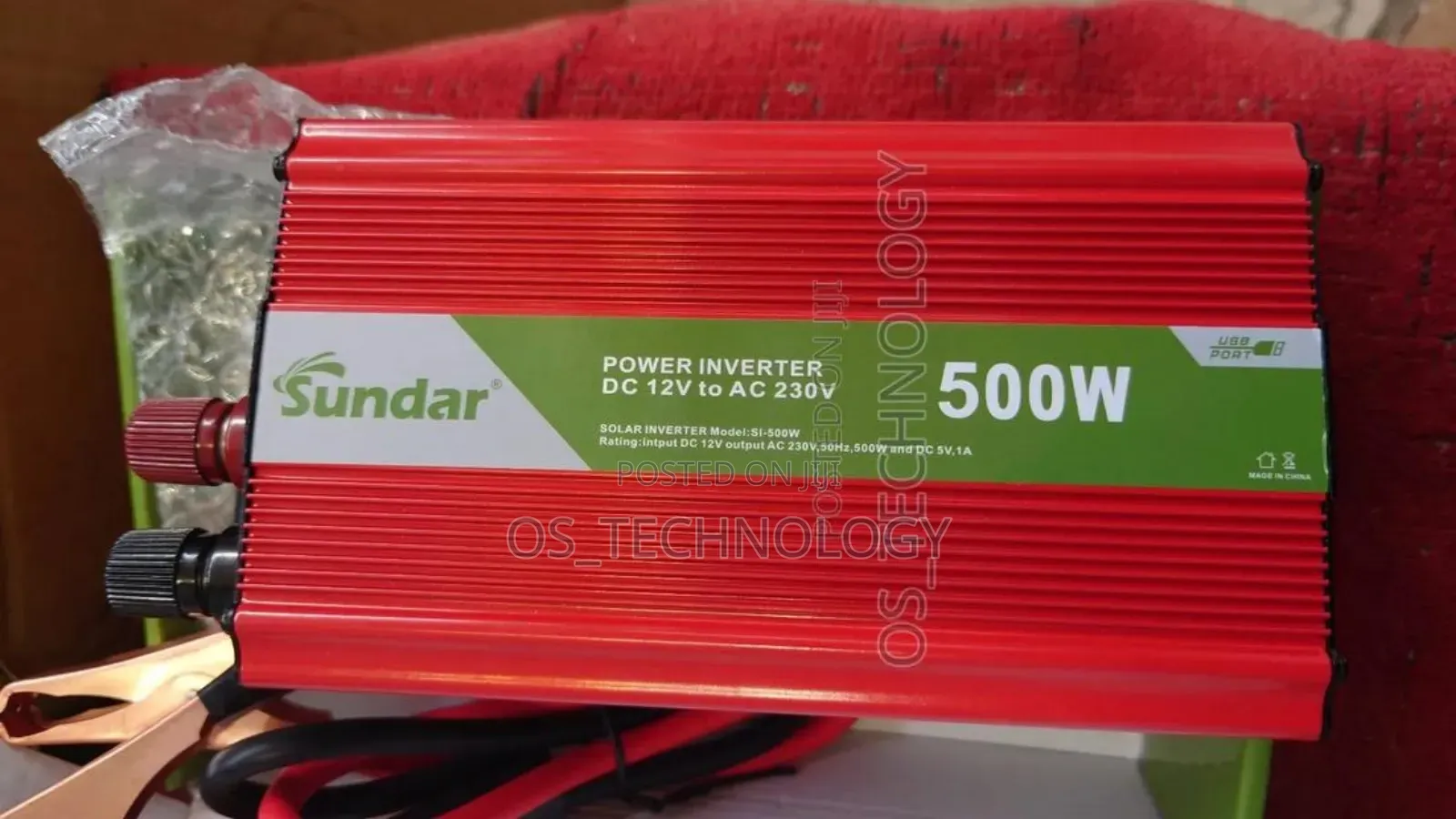 Original Inverter 500W Peak Power 1000W 50hz 12V Usb Port