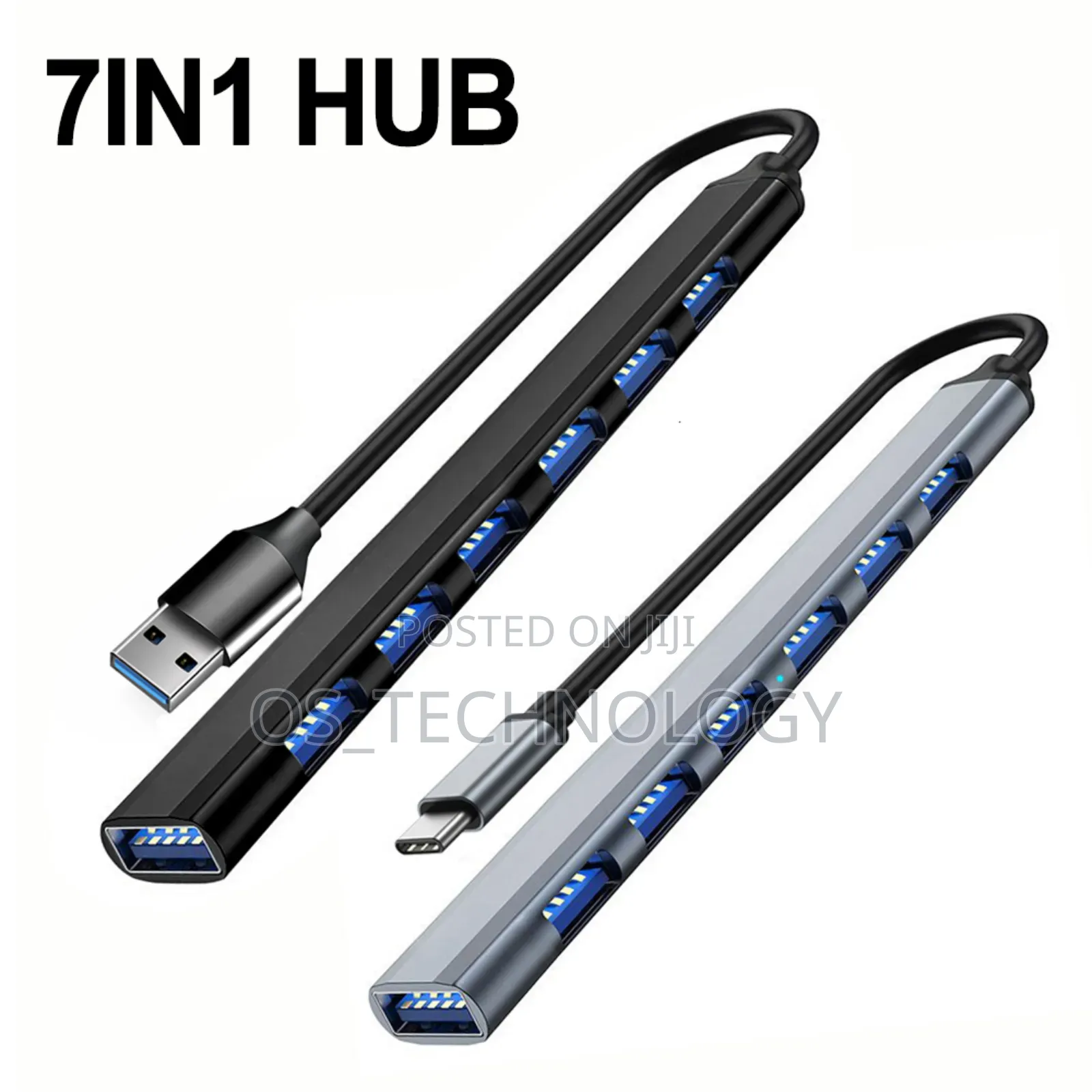 Original 7 in 1 USB Multiple USB Port.Phone, Pc,Mashine