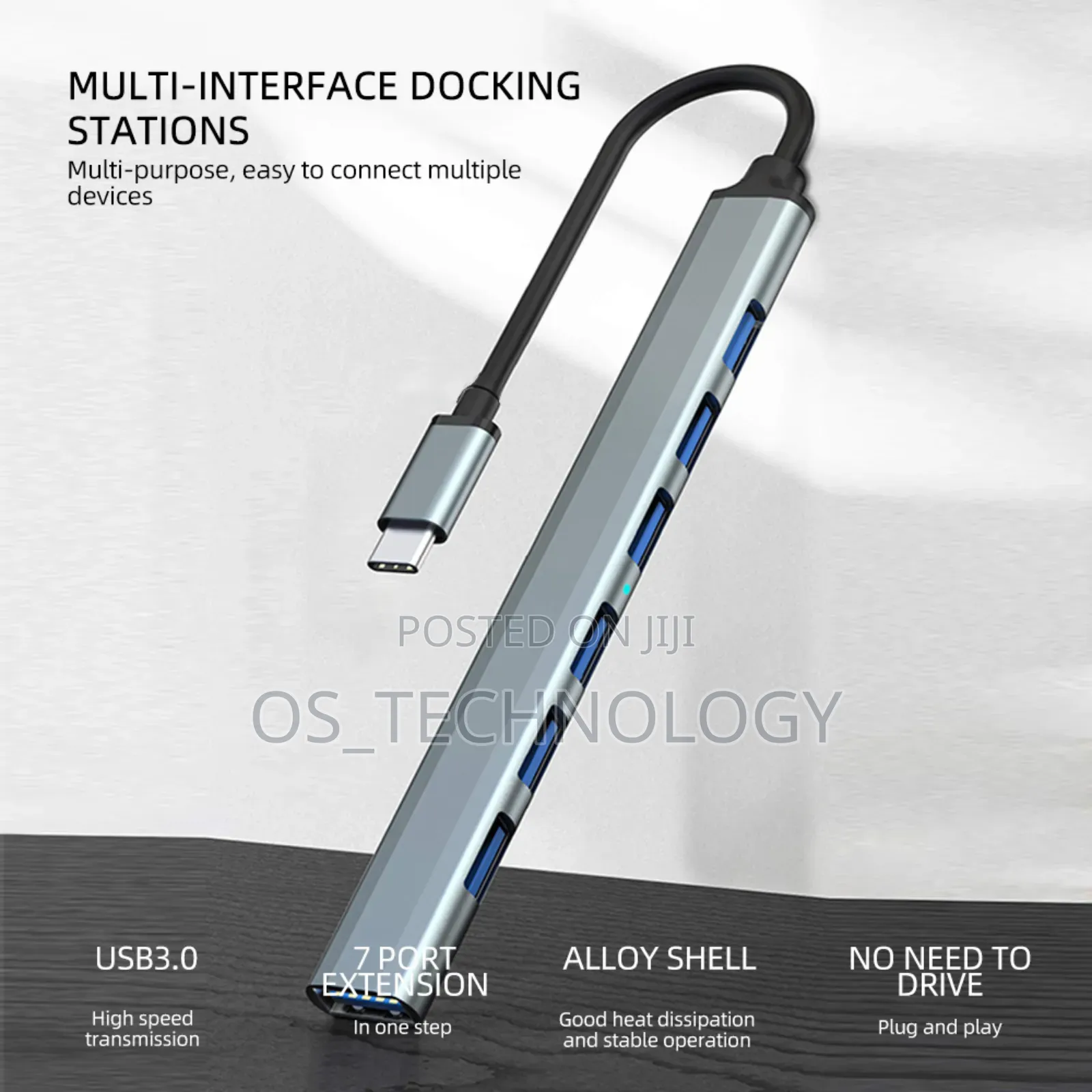 Original 7 in 1 Type C to USB Multiple Port
