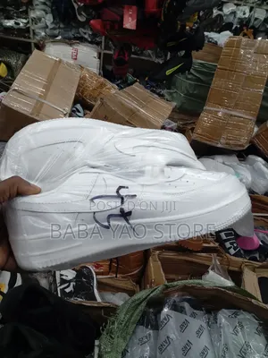 Faux Leather Breathable Black and White Airforce