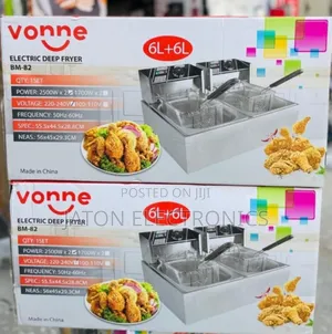 Vonne Electric Deepfryer 6L+6L