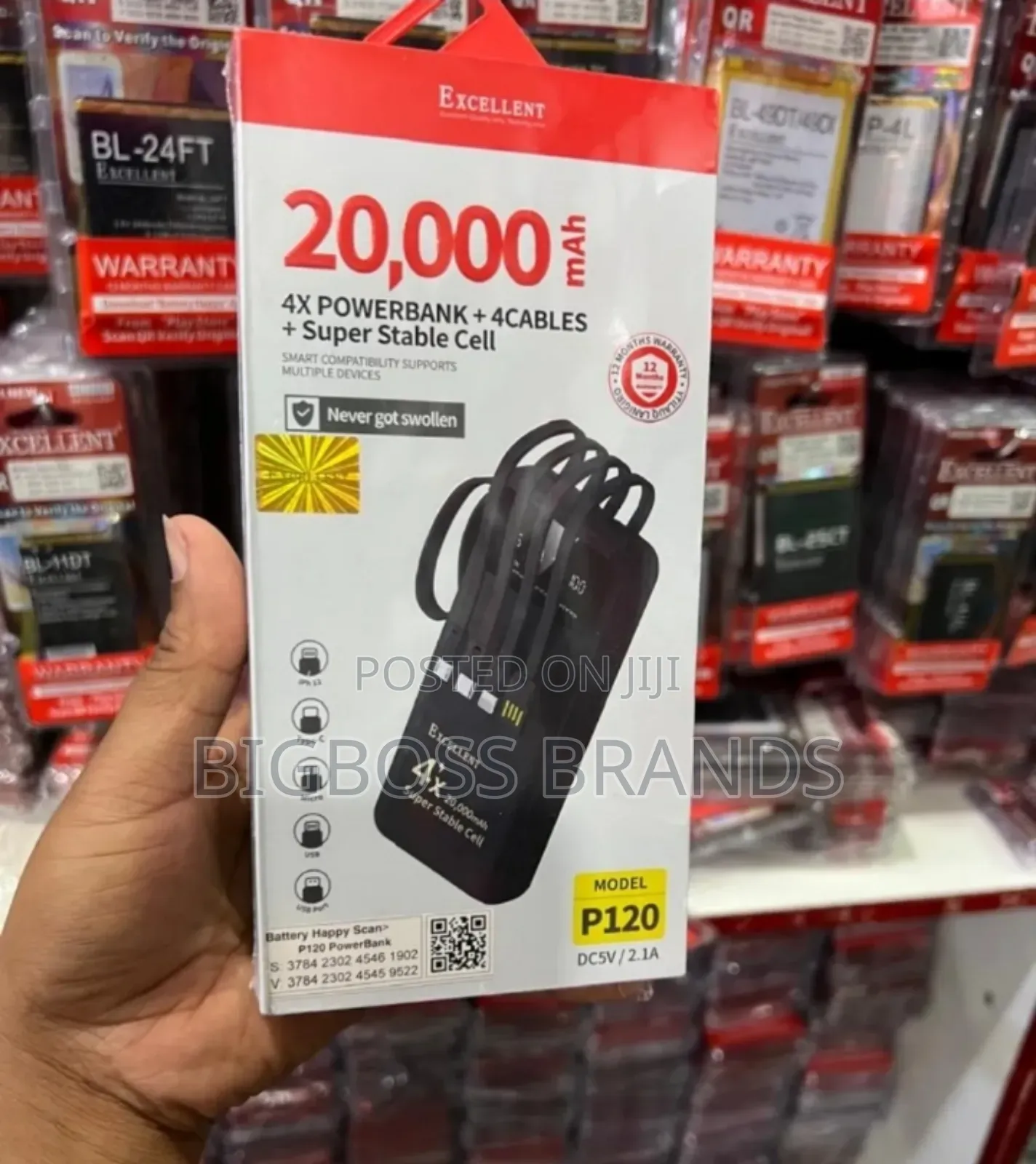 Excellent Powebank 20000 Mah P120
