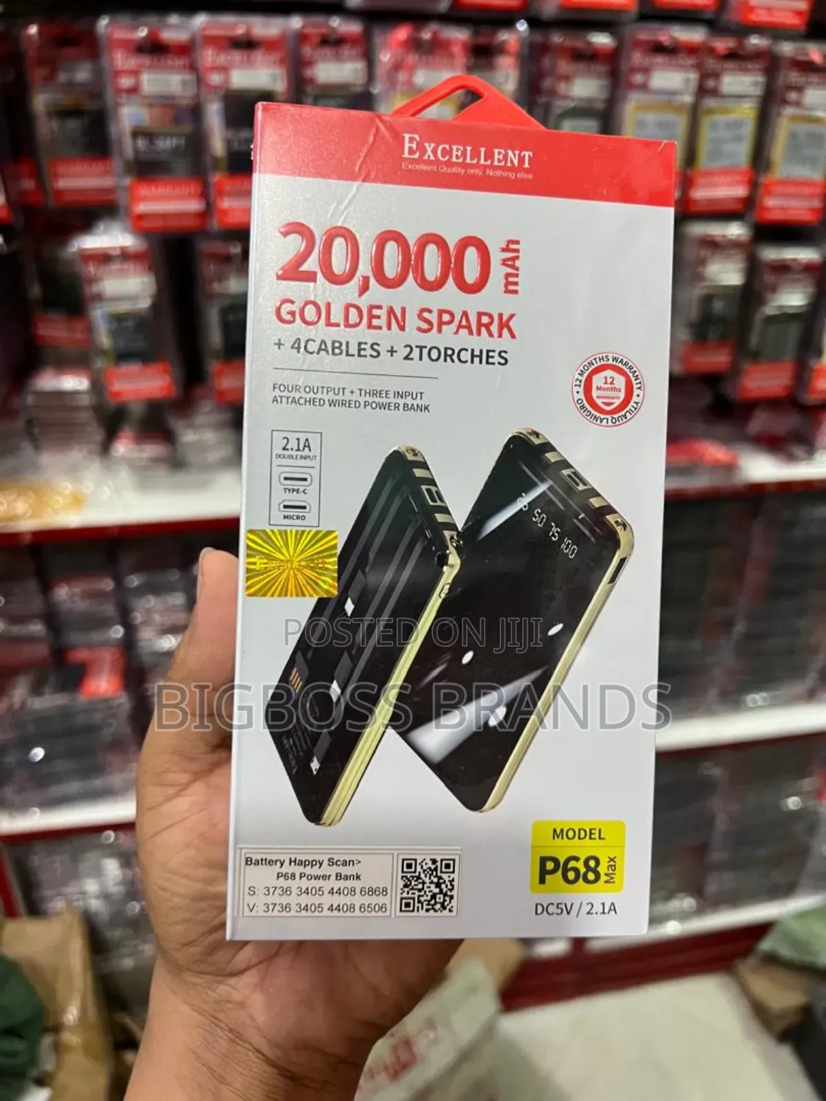 Excellent Powebank 20000 Mah P68