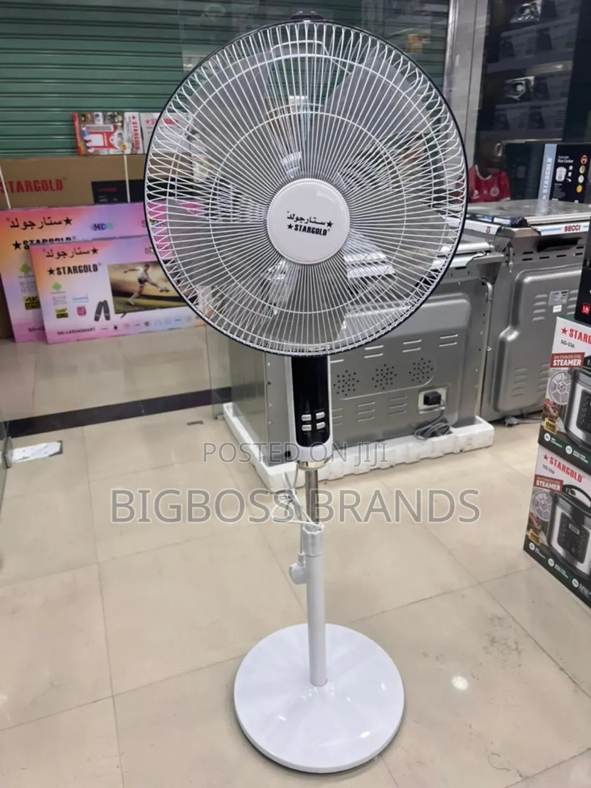 Star Gold Electric Remote Stand Fan 16"