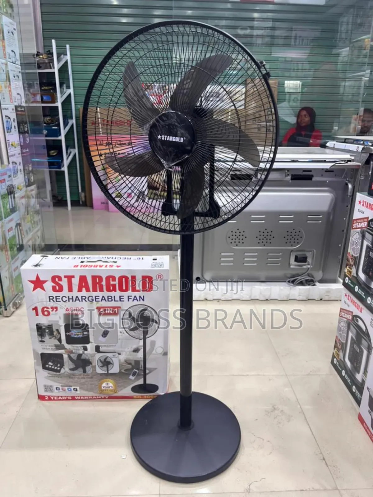 Star Gold Rechargeable Fan 16