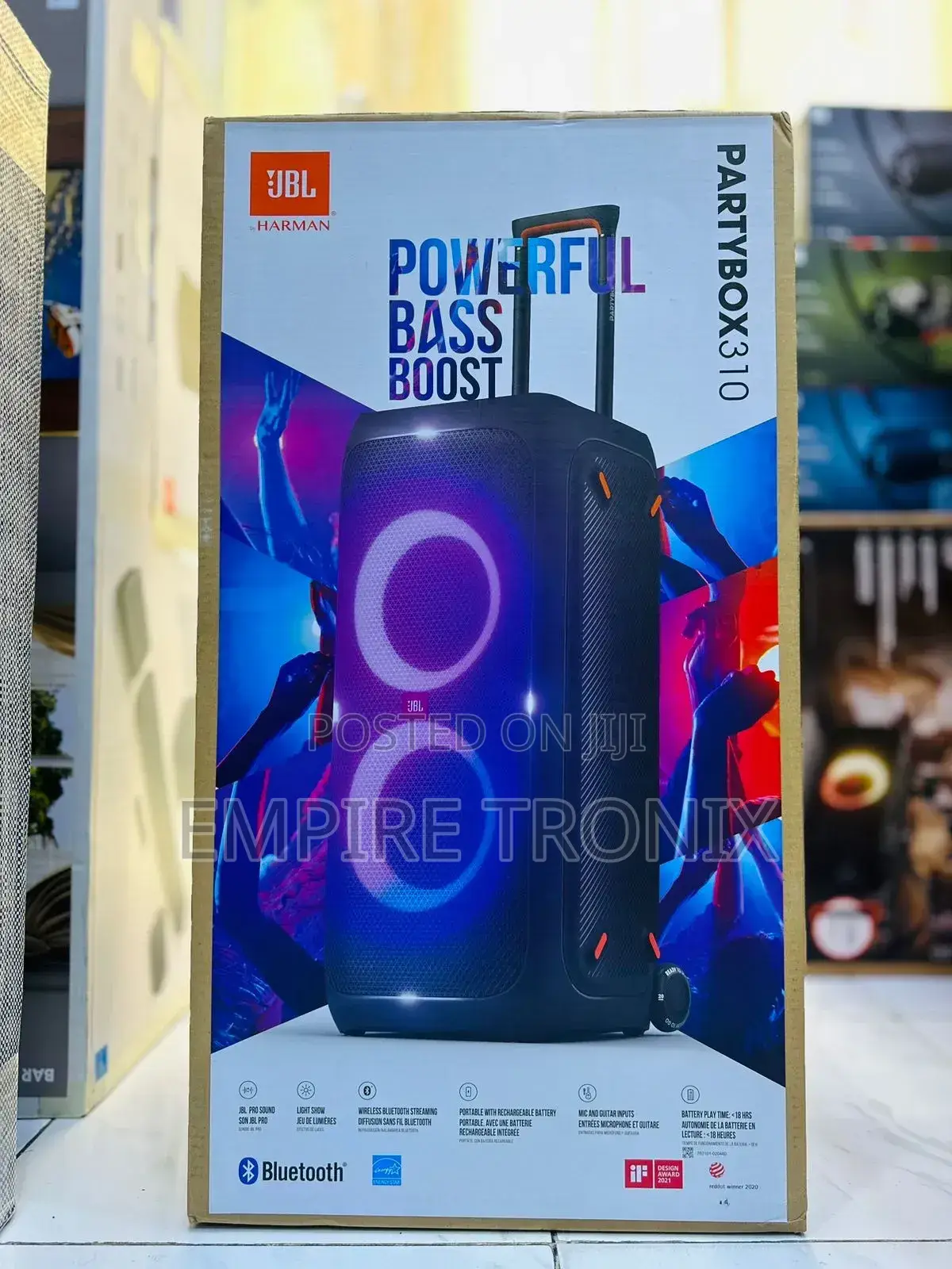 JBL Partybox 310 Portable Bluetooth Speaker | Party Lights