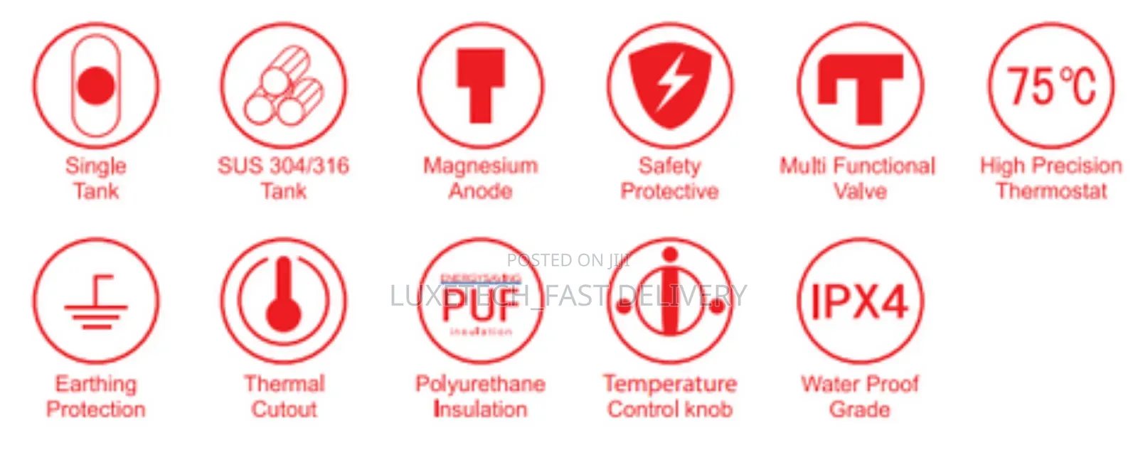 Tronic Water Heater 6 Liters Digital Display