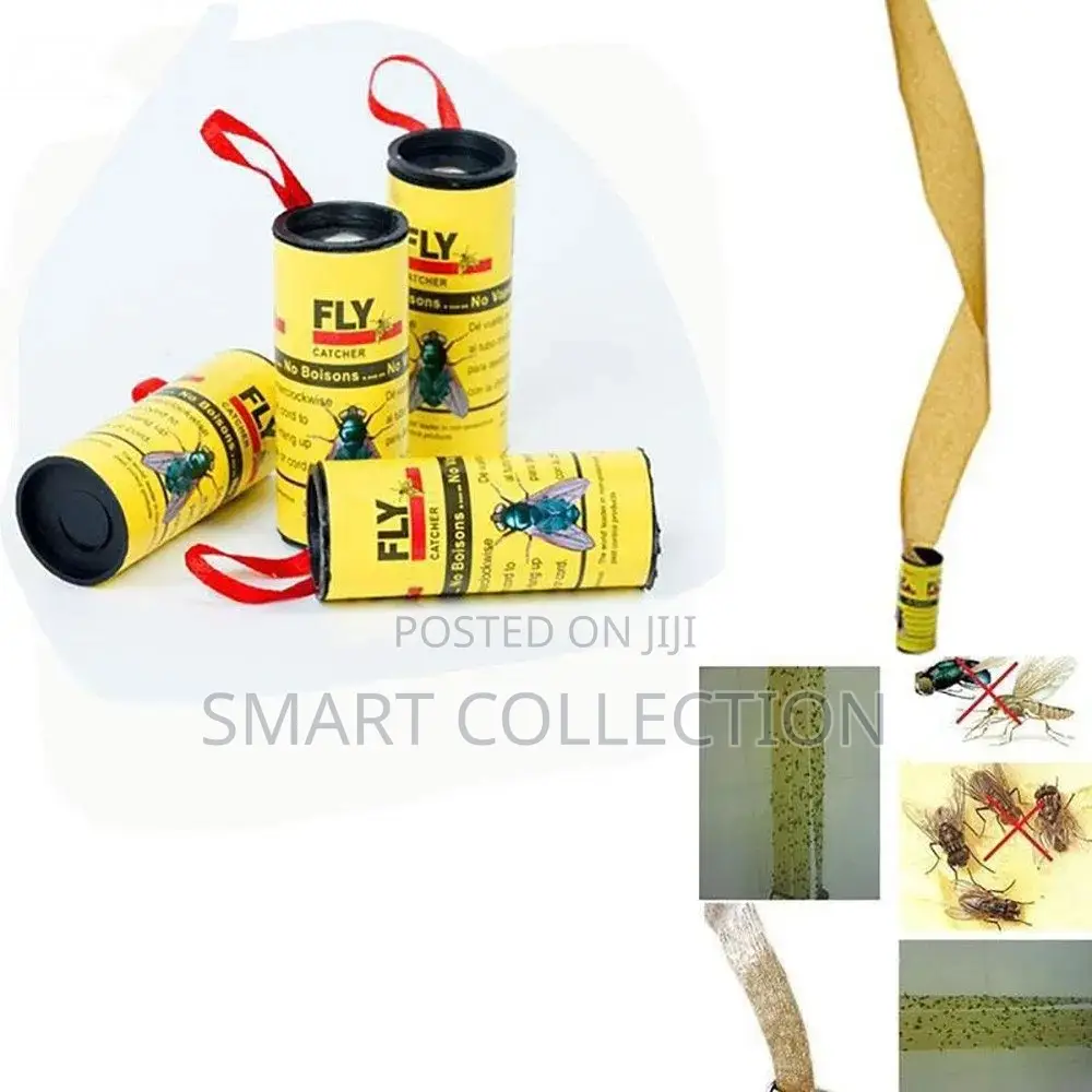 Sticky Ribbon Fly Catcher Traps - 4 PCS Set