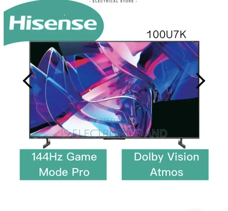 Hisense 100U7K 144hz Game Mode Full Array Local Dimmimg