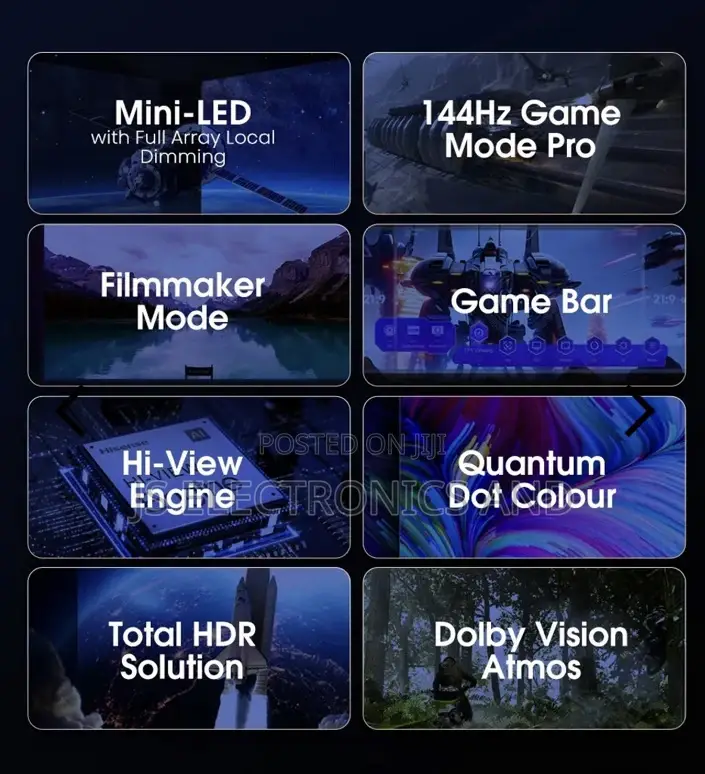 Hisense 100U7K 144hz Game Mode Full Array Local Dimmimg