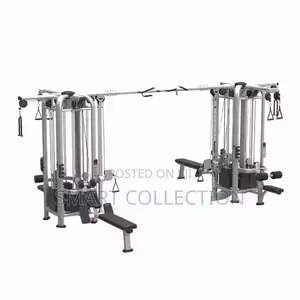 Multi Station Gym Exercise Cross Cable Equipment 5 Stations