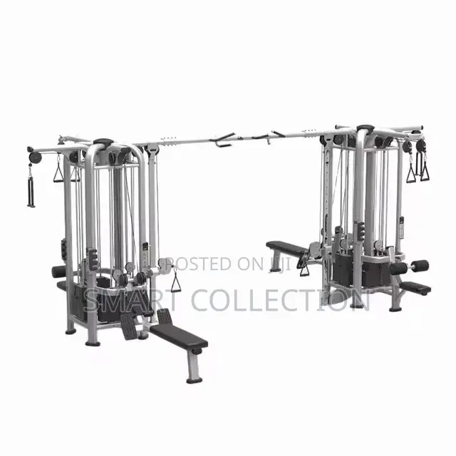 Multi Station Gym Exercise Cross Cable Equipment 5 Stations