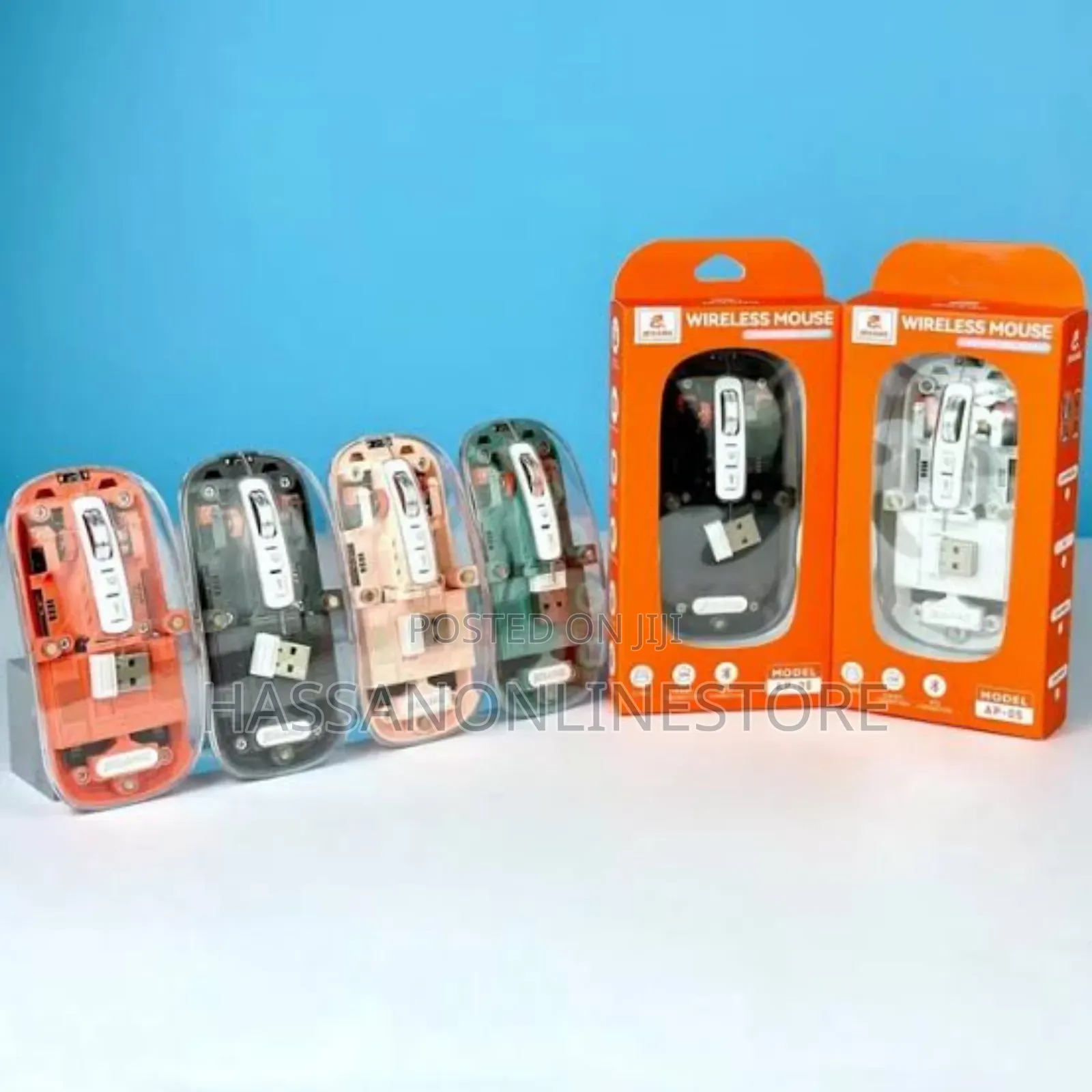 Jeqang Wireless Bt Rechargable Rgb Mouse Ap-05