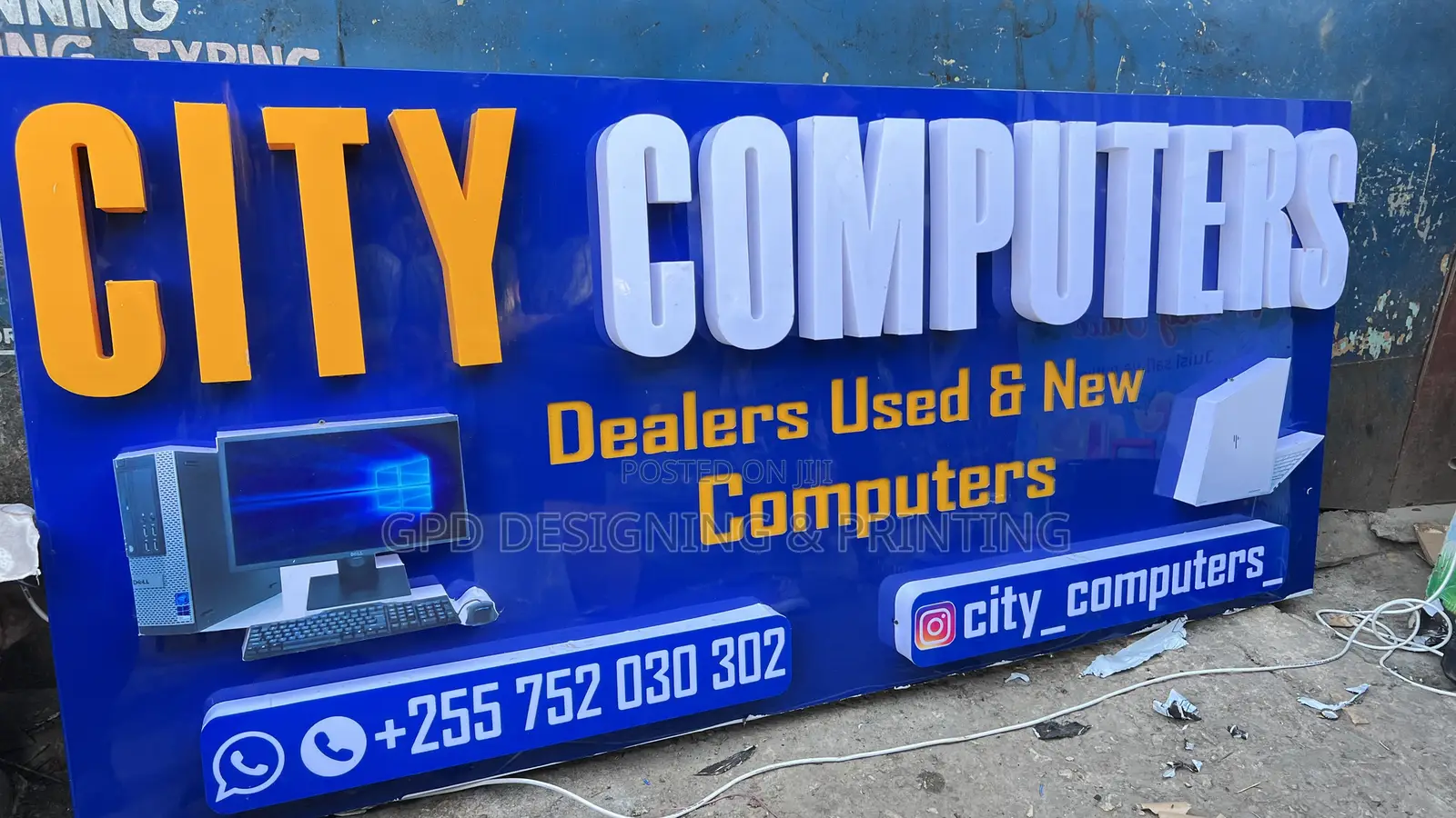 City 3D Sign Board