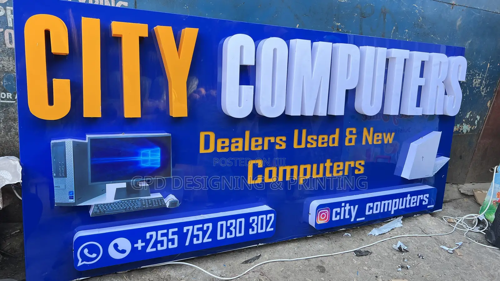 City 3D Sign Board