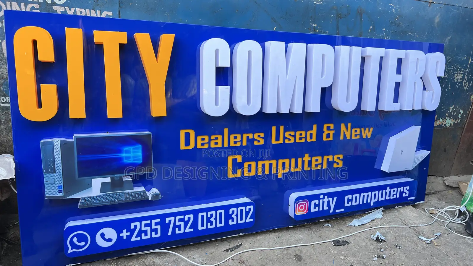 City 3D Sign Board