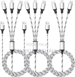 New Multi Charging Cable 5ft 3 Pack Multi Charger Cable