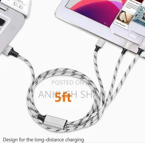 New Multi Charging Cable 5ft 3 Pack Multi Charger Cable