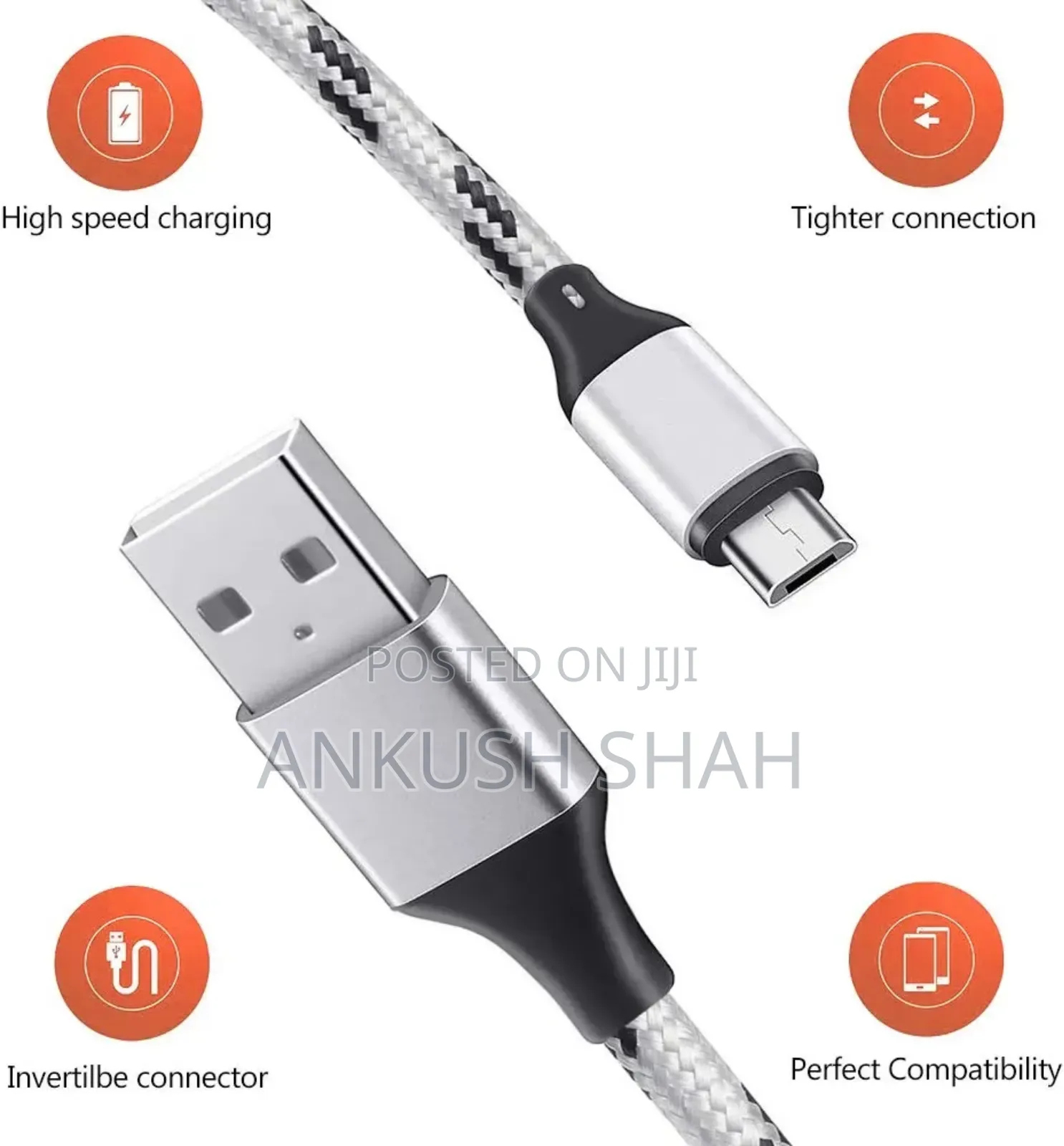 New Multi Charging Cable 5ft 3 Pack Multi Charger Cable