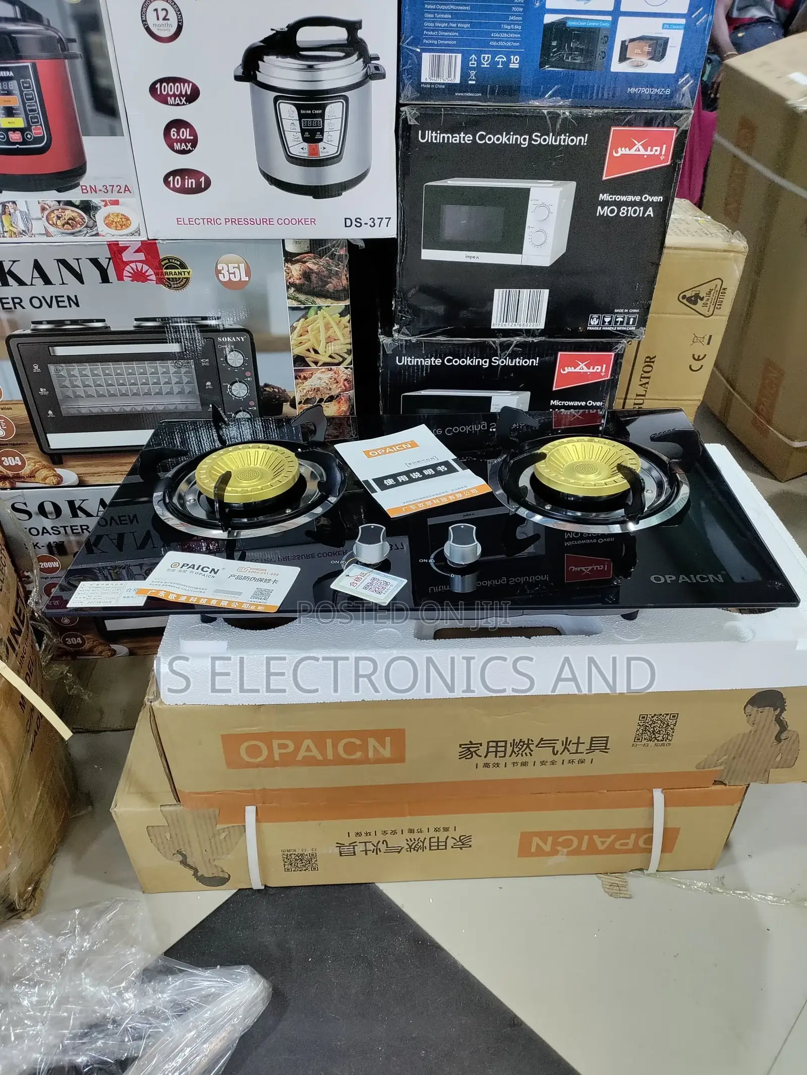 Gass Stove OPAICIAN Glass Material Unatumia Kiberiti Kuwasha