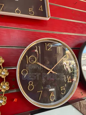 Gold - Brown Wall Clock 22-06